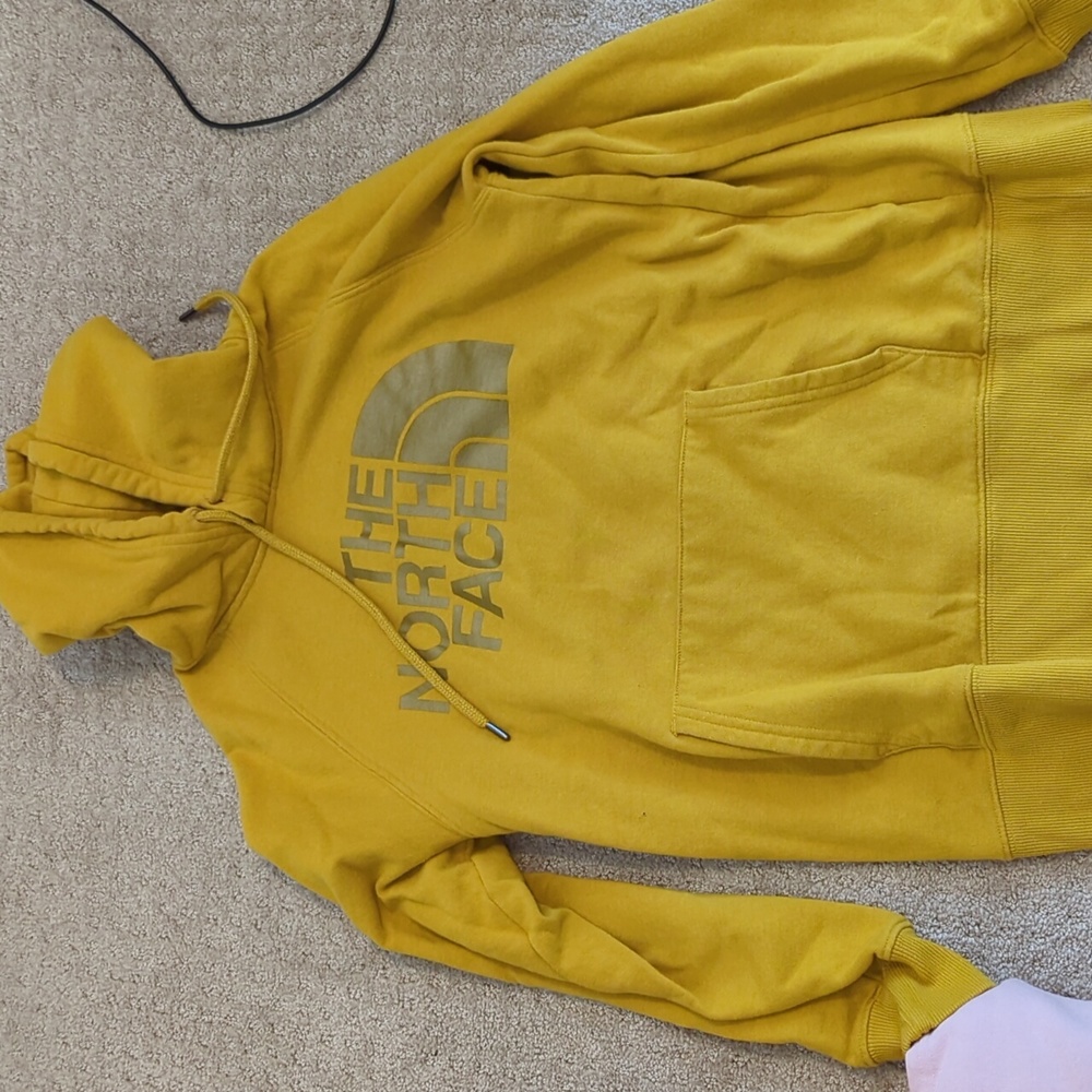 The North Face Hoodie Size S Yellow